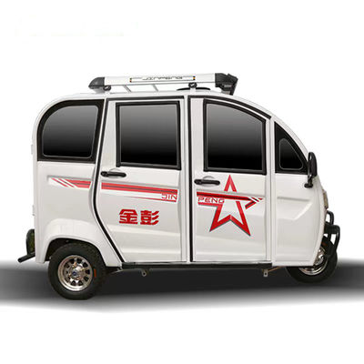 3 Wheel Enclosed Electric Cargo Tricycle 650W Mini New Energy 60V For 4 Passenger