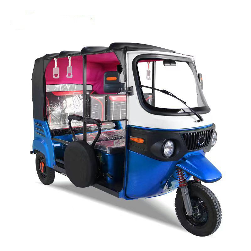 Modern Electric Cargo Tricycle Taxi Bajaj Style Tuk Tuk Electric Vehicle 4 Seats